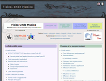 Tablet Screenshot of fisicaondemusica.unimore.it