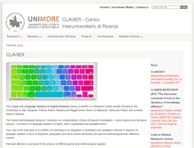 Tablet Screenshot of clavier.unimore.it