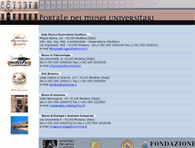 Tablet Screenshot of musei.unimore.it
