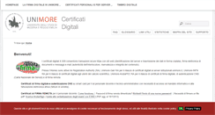 Desktop Screenshot of certificatidigitali.unimore.it