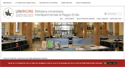 Desktop Screenshot of biblioreggio.unimore.it