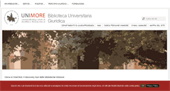 Desktop Screenshot of bugiuridica.unimore.it